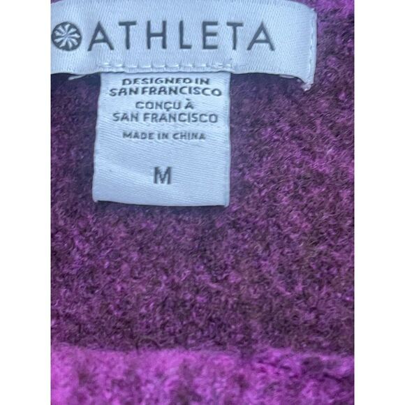 Athleta Hawthorne Textured Ombré Crewmen's Merino Wool Sweater Medium - Picture 6 of 7
